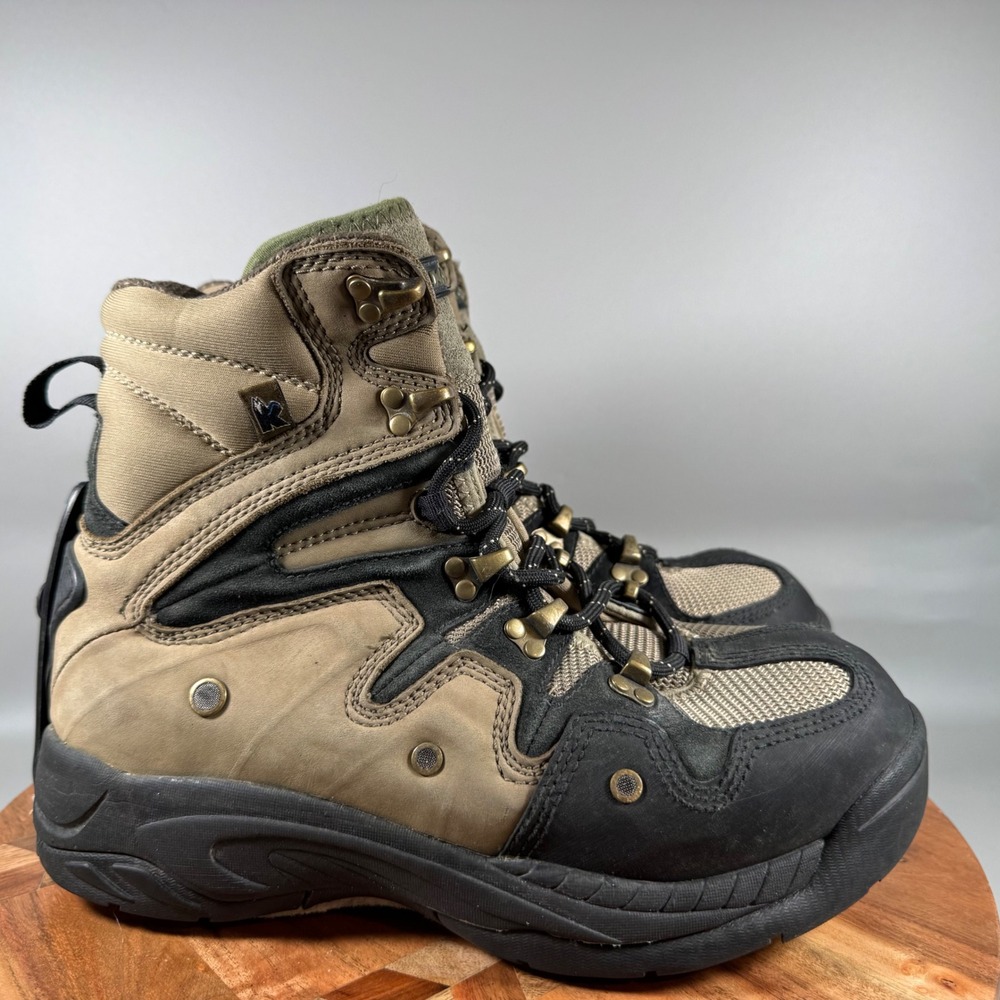 Korkers Sportsman Series Mens Wading Boots Tan Black Felt Sole Size 9 US 8 UK